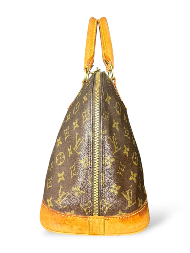 Louis Vuitton Alma Handtasche Tasche Monogram Braun