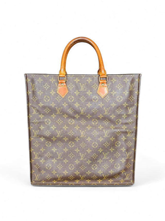 Louis Vuitton Sac Plat Handtasche Tote Bag Shopper Monogram Braun