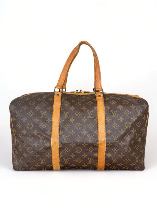 Louis Vuitton Sac Souple 45 Reisetasche Weekender Keepall Monogram Braun