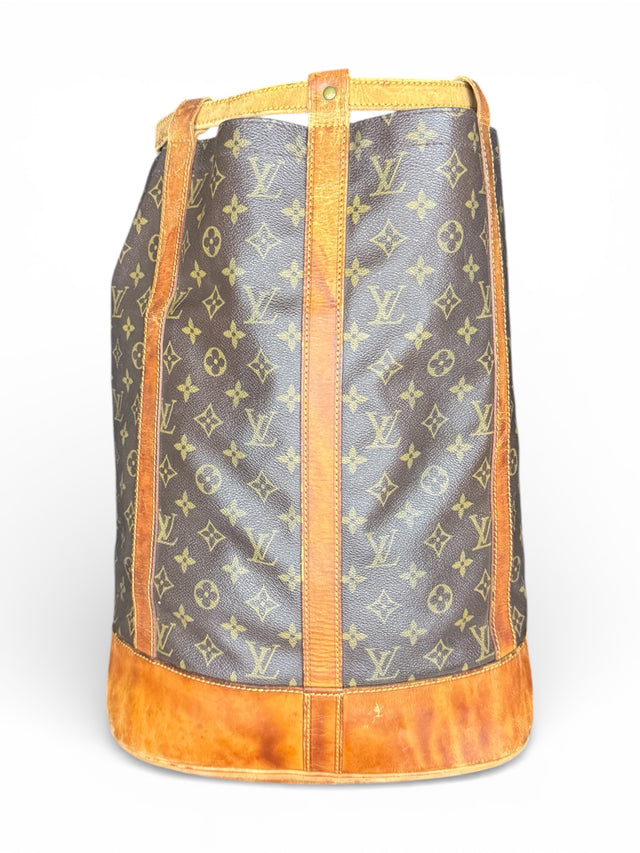 Louis Vuitton Randonnee GM Rucksack Tasche Monogram Braun