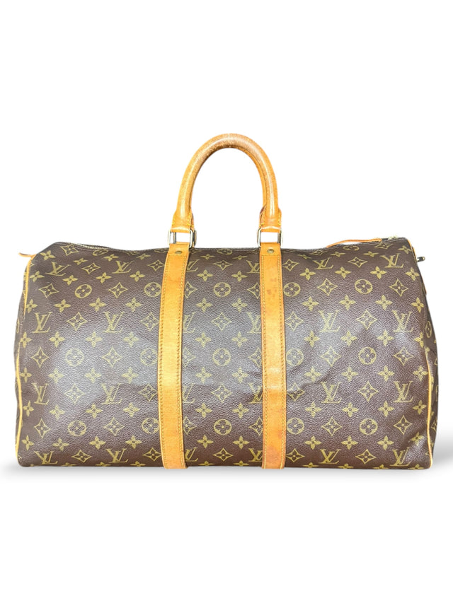 Louis Vuitton Keepall 45 Reisetasche Weekender Tasche Monogram Braun