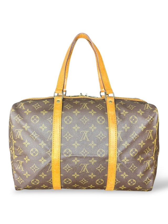 Louis Vuitton Sac Souple 35 Reisetasche Weekender Keepall Monogram Braun
