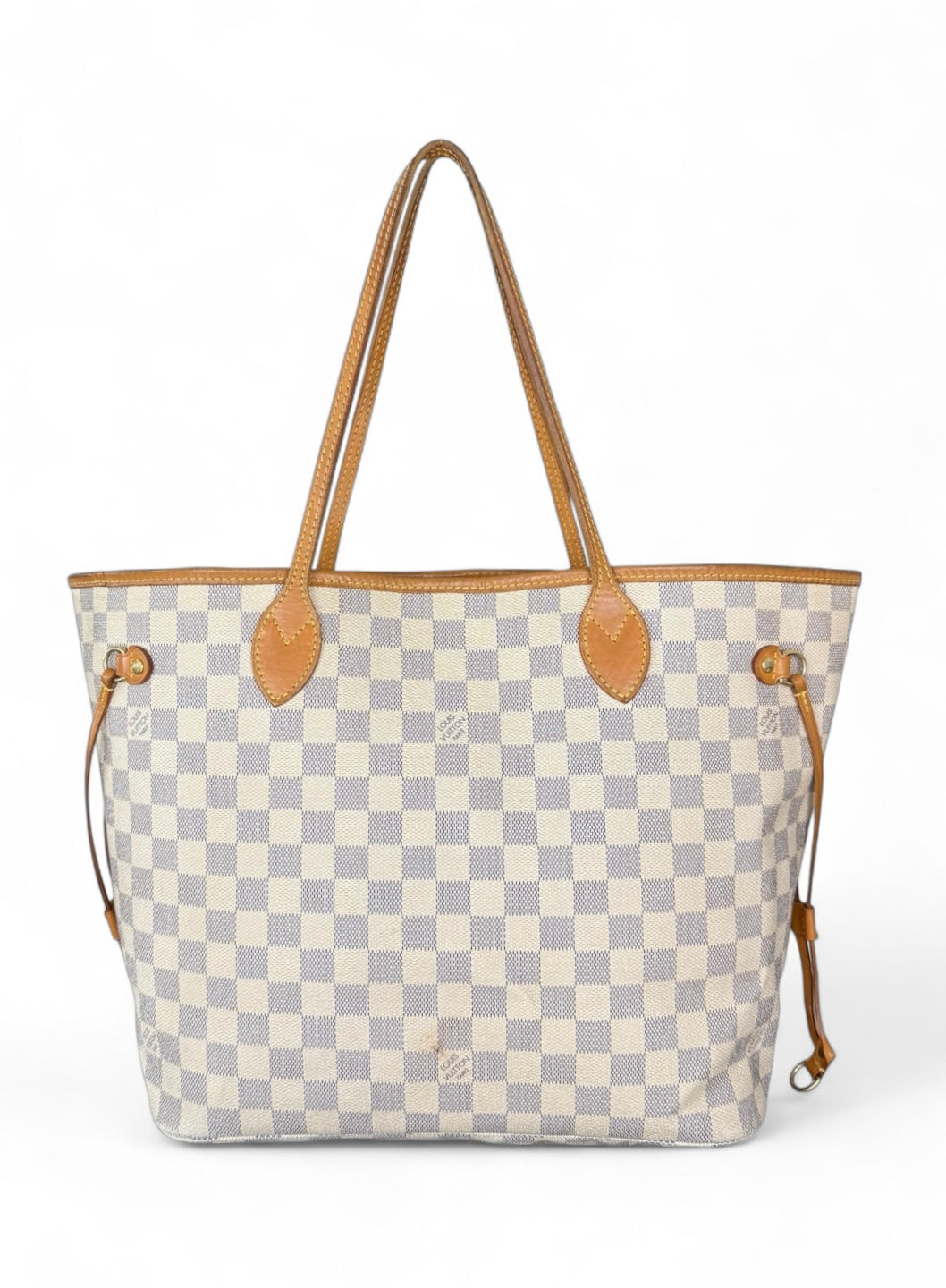 Louis Vuitton Neverfull MM Handtasche Shopper Damier Azur