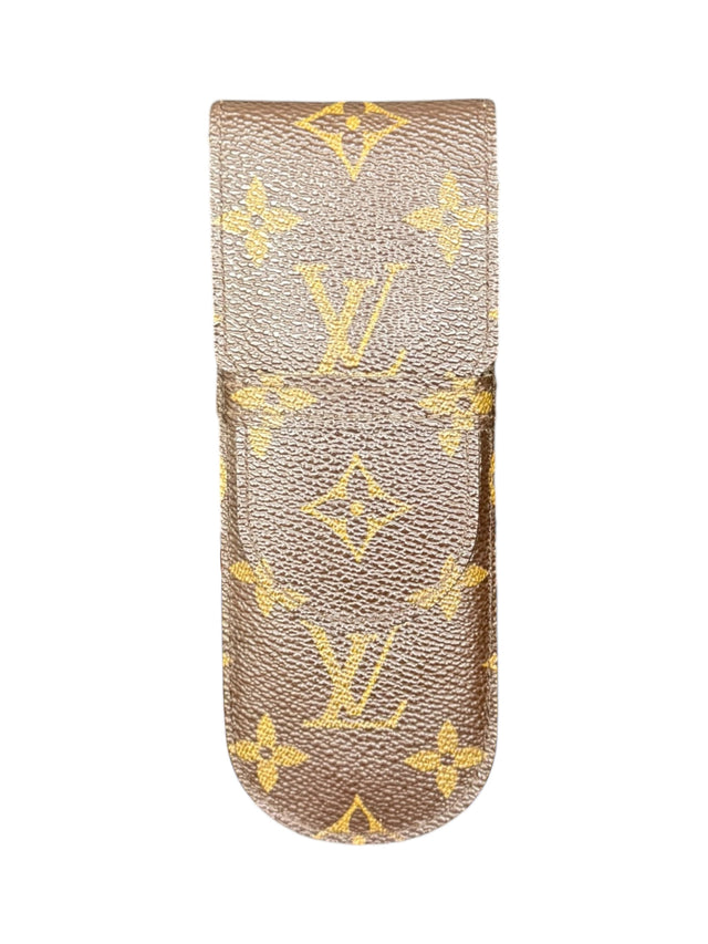 Louis Vuitton Brillenetui Brillencase Stiftetui Monogram Braun