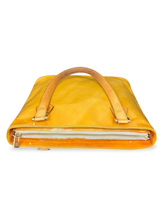 Louis Vuitton Houston Handtasche Vernis Monogram Gelb