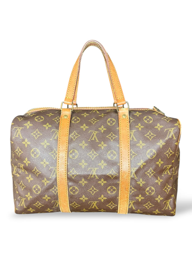 Louis Vuitton Sac Souple 35 Reisetasche Weekender Keepall Monogram Braun