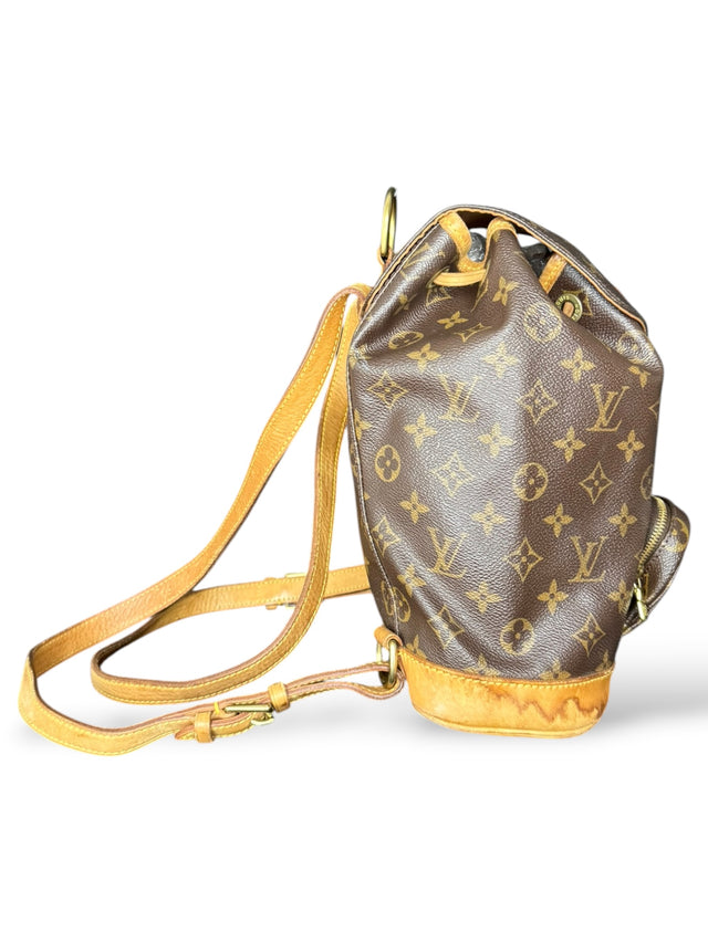 Louis Vuitton Montsouris MM Rucksack Tasche Monogram Braun