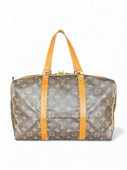 Louis Vuitton Sac Souple 35 Reisetasche Weekender Keepall Monogram Braun