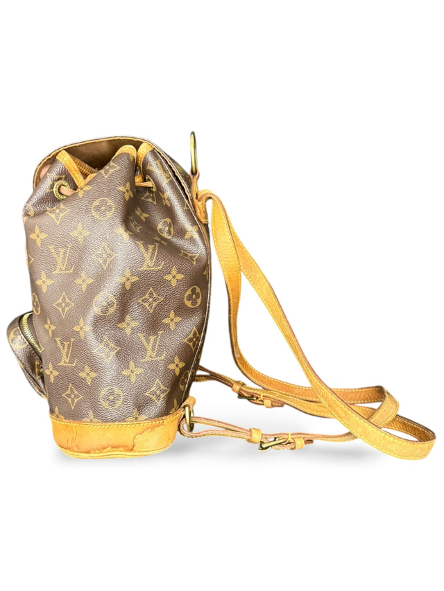 Louis Vuitton Montsouris MM Rucksack Tasche Monogram Braun