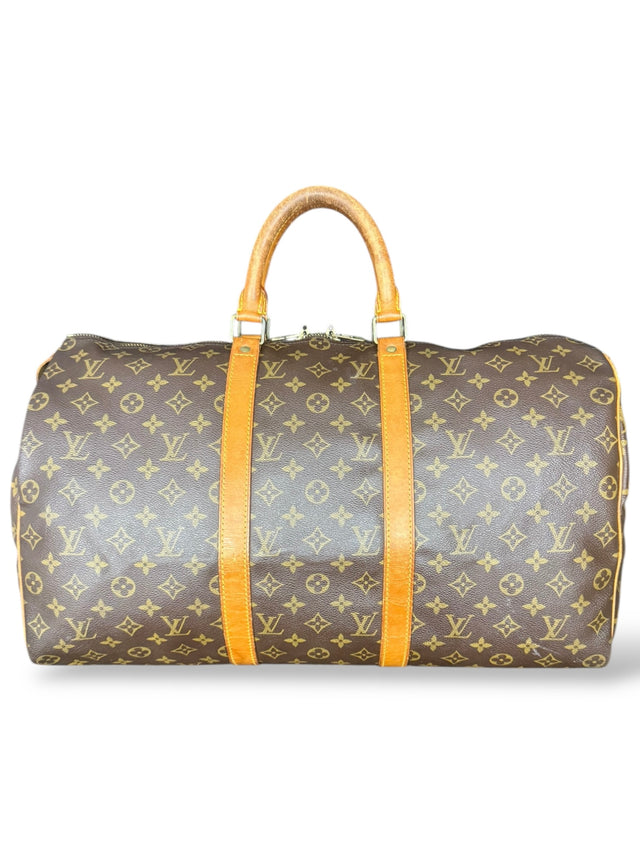 Louis Vuitton Keepall 50 Reisetasche Weekender Tasche Monogram Braun