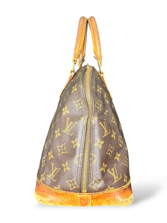 Louis Vuitton Alma Handtasche Tasche Monogram Braun