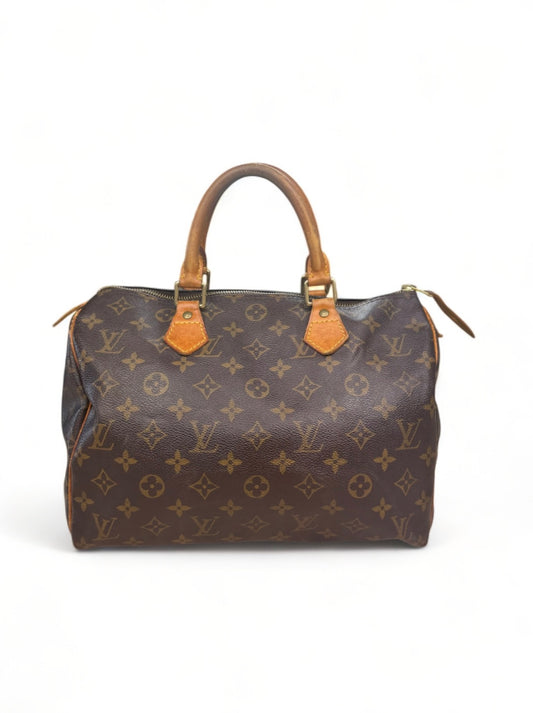 Louis Vuitton Speedy 30 Handtasche Monogram Braun