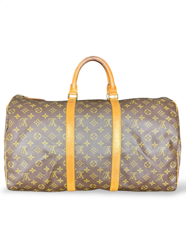 Louis Vuitton Keepall 50 Reisetasche Weekender Tasche Monogram Braun