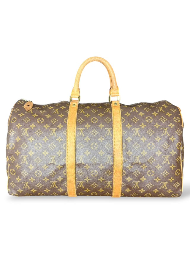 Louis Vuitton Keepall 50 Reisetasche Weekender Tasche Monogram Braun