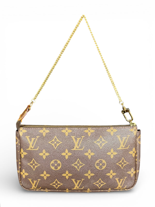 Louis Vuitton Pochette Accessoires Handtasche Monogram Braun