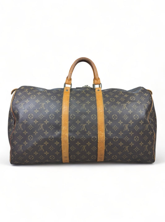 Louis Vuitton Keepall 55 Reisetasche Weekender Tasche Monogram Braun