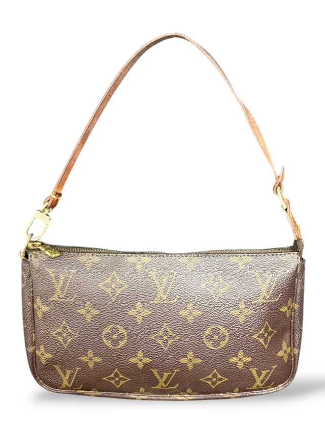 Louis Vuitton Pochette Accessoires Handtasche Monogram Braun
