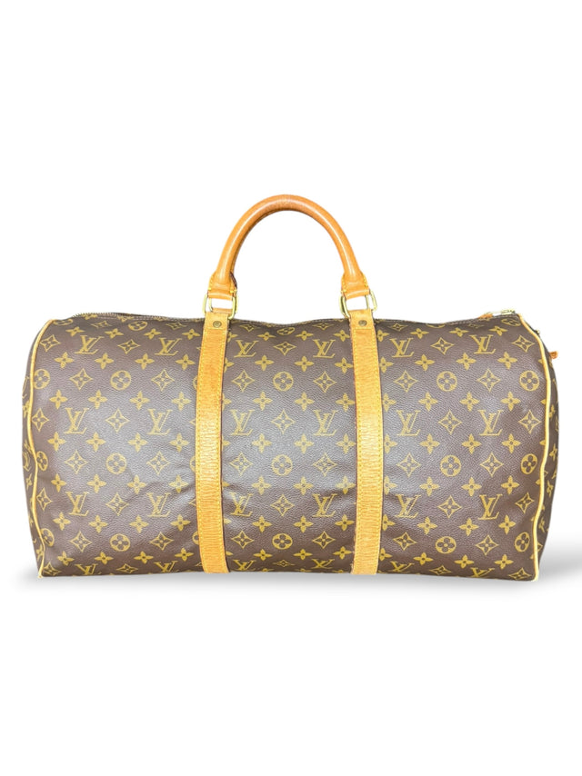Louis Vuitton Keepall 50 Reisetasche Weekender Tasche Monogram Braun