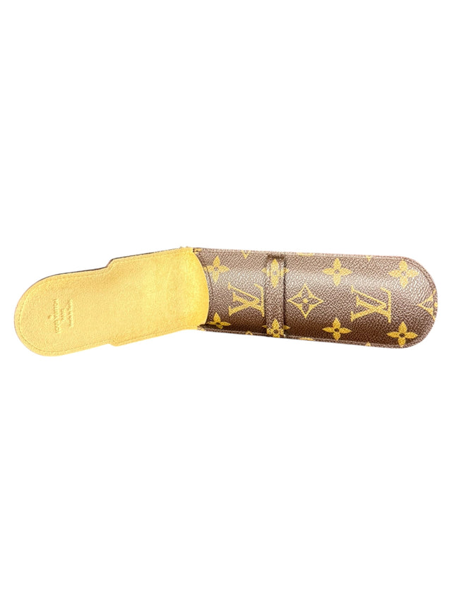 Louis Vuitton Brillenetui Brillencase Stiftetui Monogram Braun