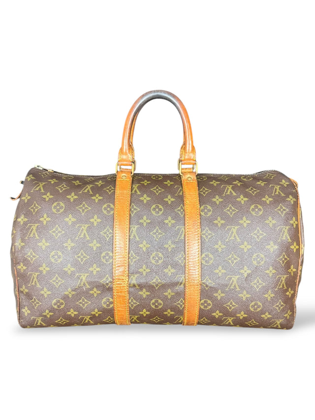 Louis Vuitton Keepall 45 Reisetasche Weekender Tasche Monogram Braun