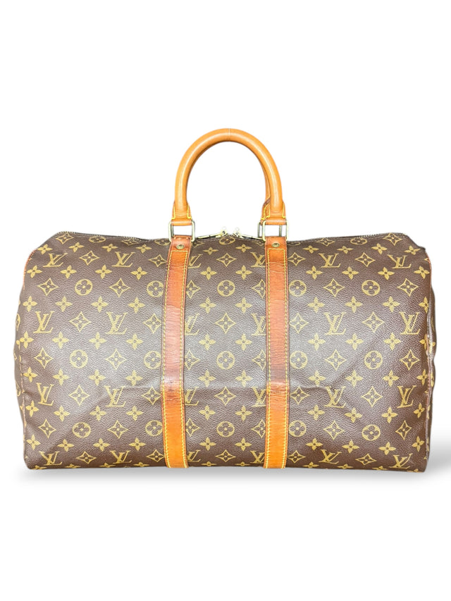 Louis Vuitton Keepall 45 Reisetasche Weekender Tasche Monogram Braun