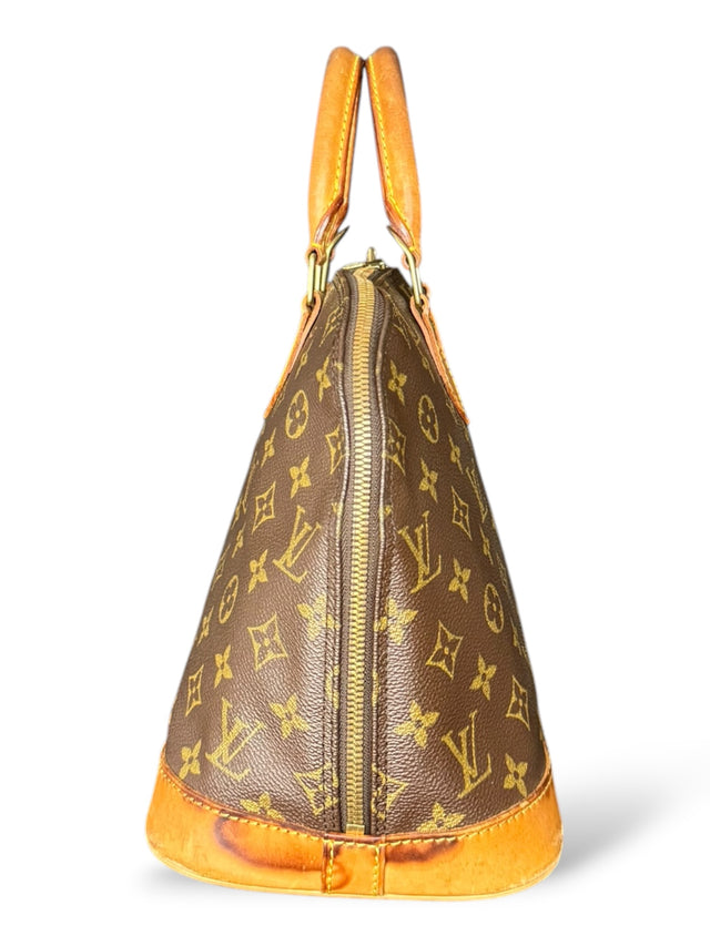 Louis Vuitton Alma Handtasche Tasche Monogram Braun