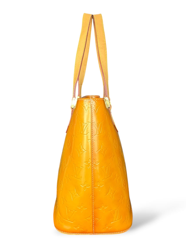 Louis Vuitton Houston Handtasche Vernis Monogram Gelb