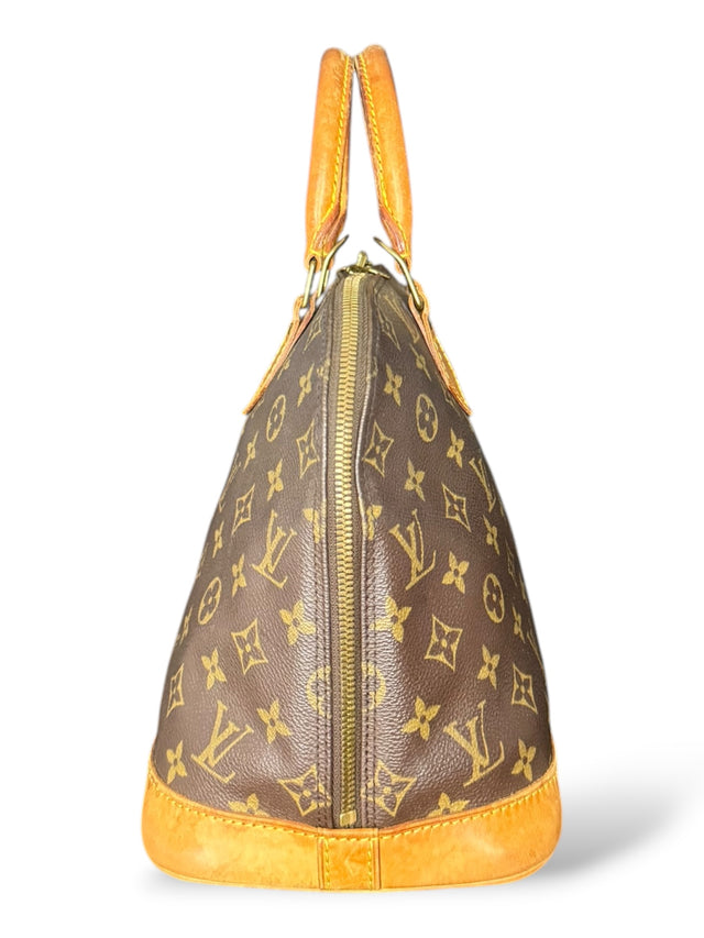 Louis Vuitton Alma Handtasche Tasche Monogram Braun
