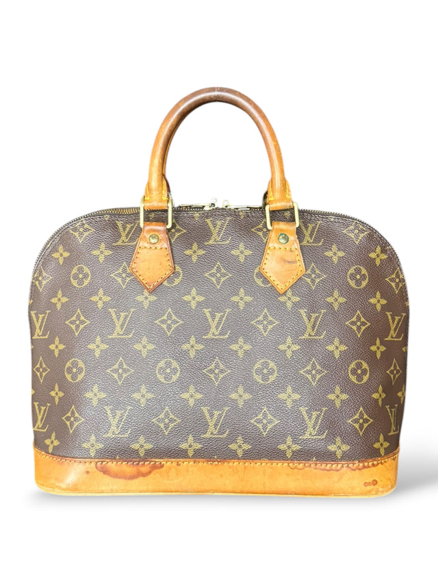 Louis Vuitton Alma Handtasche Tasche Monogram Braun