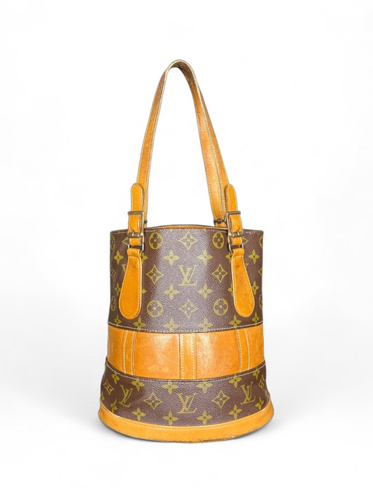 Louis Vuitton Bucket PM Mini Handtasche French Company USA Monogram Braun