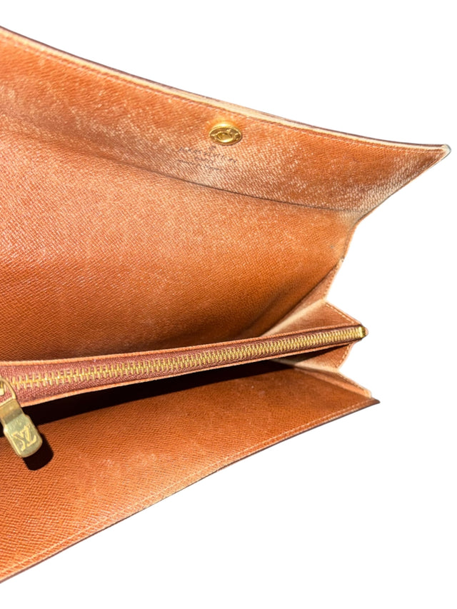 Louis Vuitton Sarah Tresor Geldbeutel Geldbörse Portemonnaie Portmonee