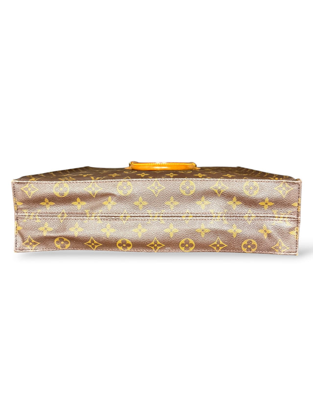 Louis Vuitton Sac Plat Handtasche Tote Bag Shopper Monogram Braun