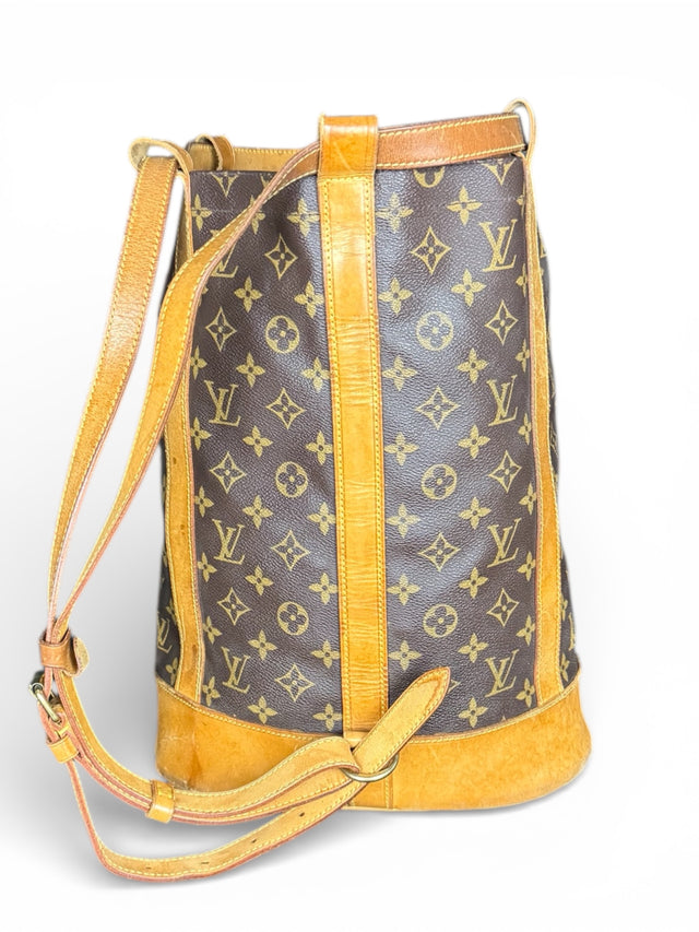 Louis Vuitton Randonnee PM Rucksack Tasche Monogram Braun