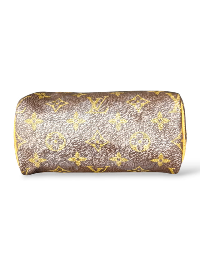 Louis Vuitton Mini Nano Speedy Handtasche Monogram Braun