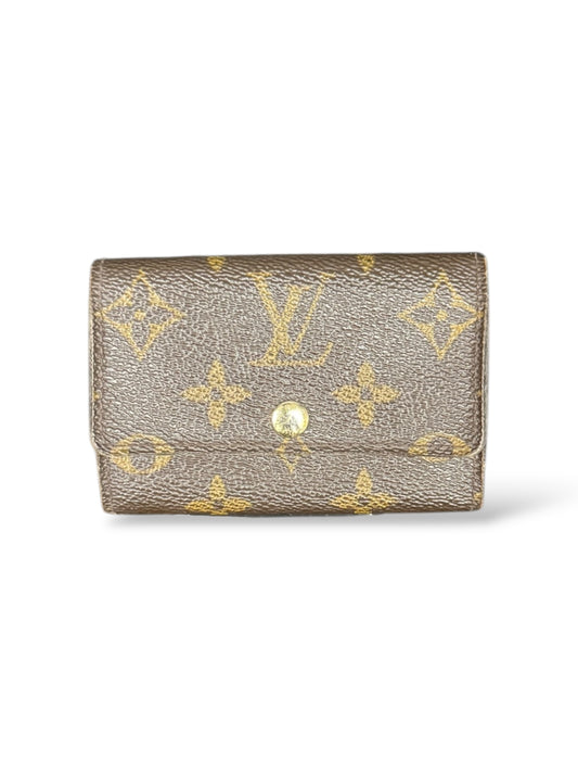 Louis Vuitton Schlüsseletui Monogram Braun 6 Schlüssel Keyholder