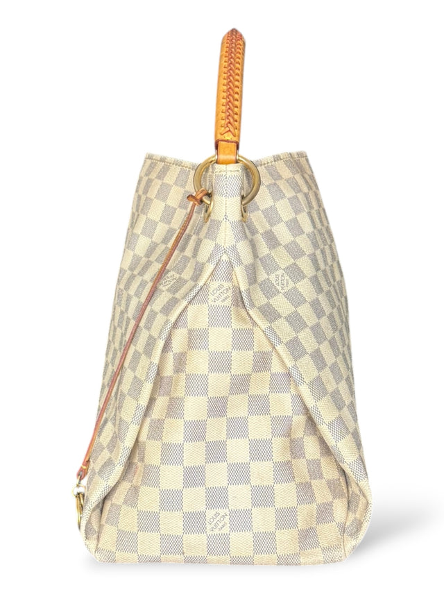 Louis Vuitton Artsy MM Handtasche Shopper Damier Azur