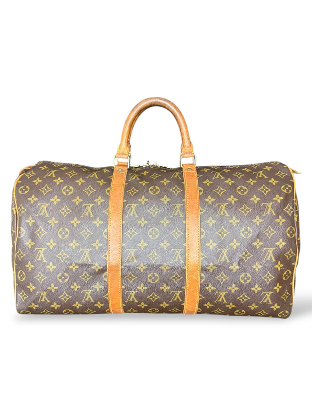 Louis Vuitton Keepall 50 Reisetasche Weekender Tasche Monogram Braun