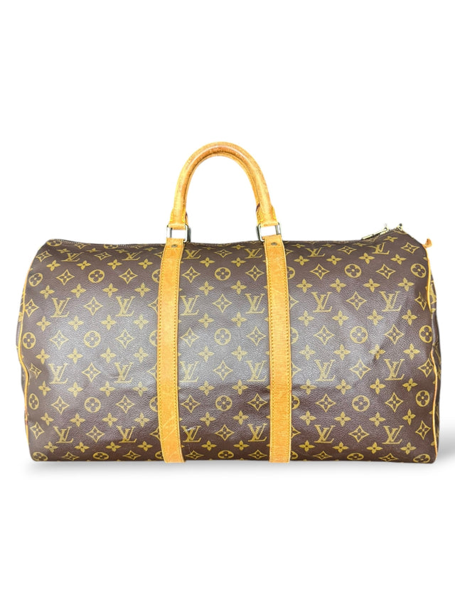 Louis Vuitton Keepall 50 Reisetasche Weekender Tasche Monogram Braun