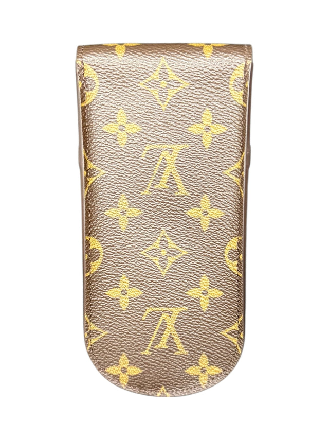 Louis Vuitton Brillenetui Brillencase Stiftetui Monogram Braun