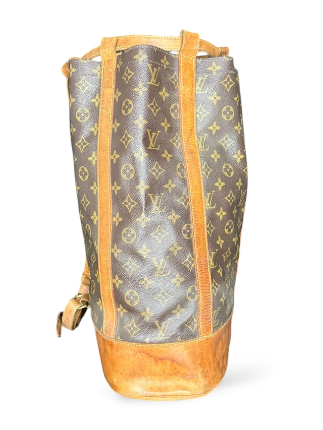 Louis Vuitton Randonnee GM Rucksack Tasche Monogram Braun