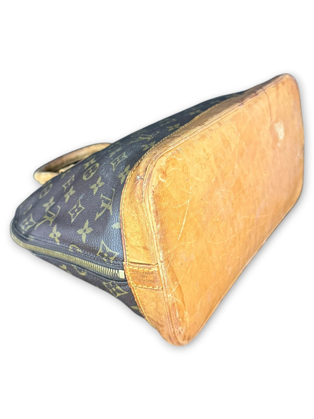 Louis Vuitton Alma Handtasche Tasche Monogram Braun