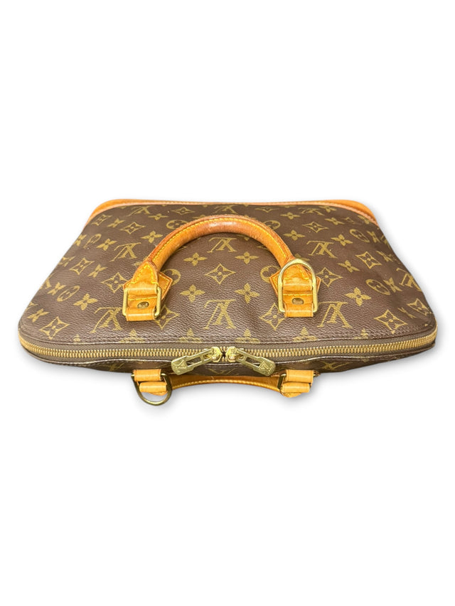 Louis Vuitton Alma Handtasche Tasche Monogram Braun