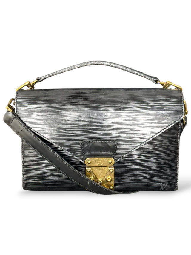 Louis Vuitton Monceau Metis Handtasche Crossbody Umhängetasche Epi Leder Schwarz