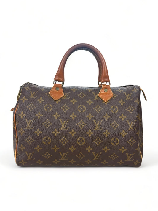 Louis Vuitton Speedy 30 French Company USA Monogram Braun