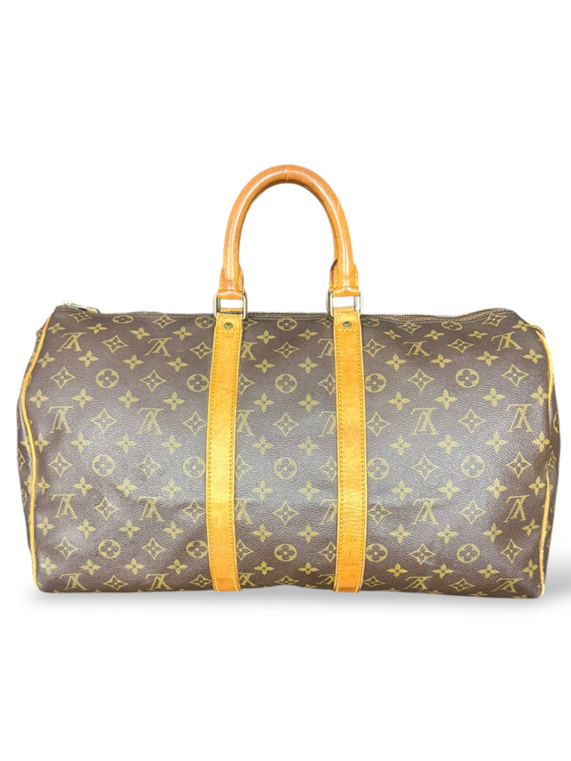 Louis Vuitton Keepall 45 Reisetasche Weekender Tasche Monogram Braun