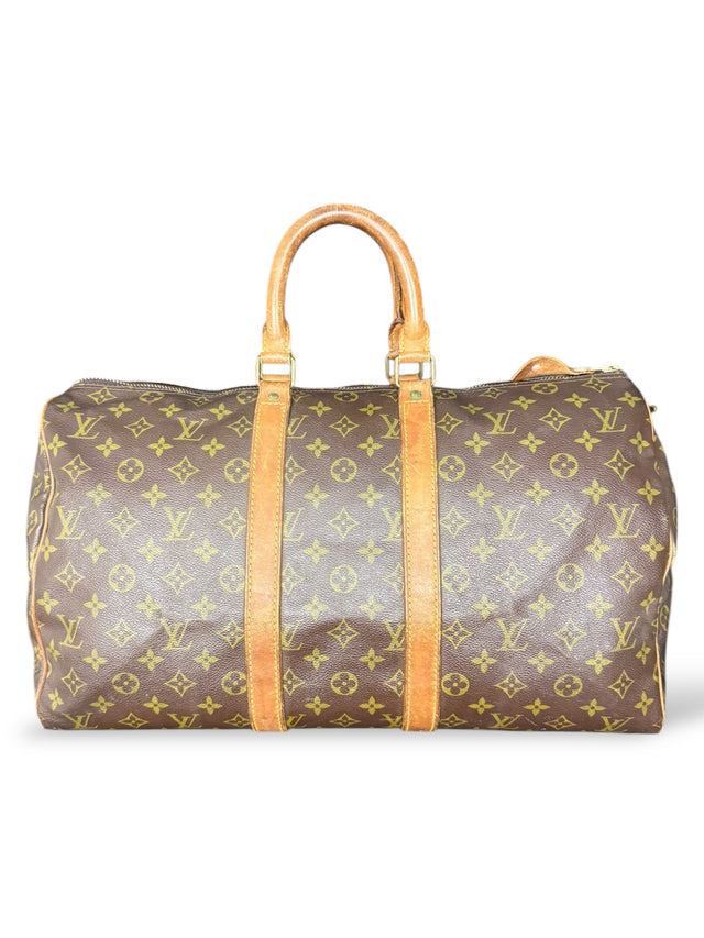 Louis Vuitton Keepall 45 Reisetasche Weekender Tasche Monogram Braun