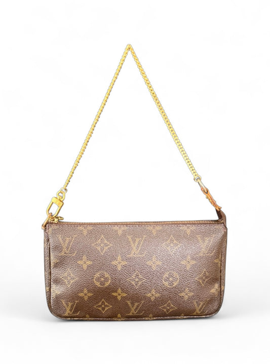 Louis Vuitton Pochette Accessoires Handtasche Monogram Braun