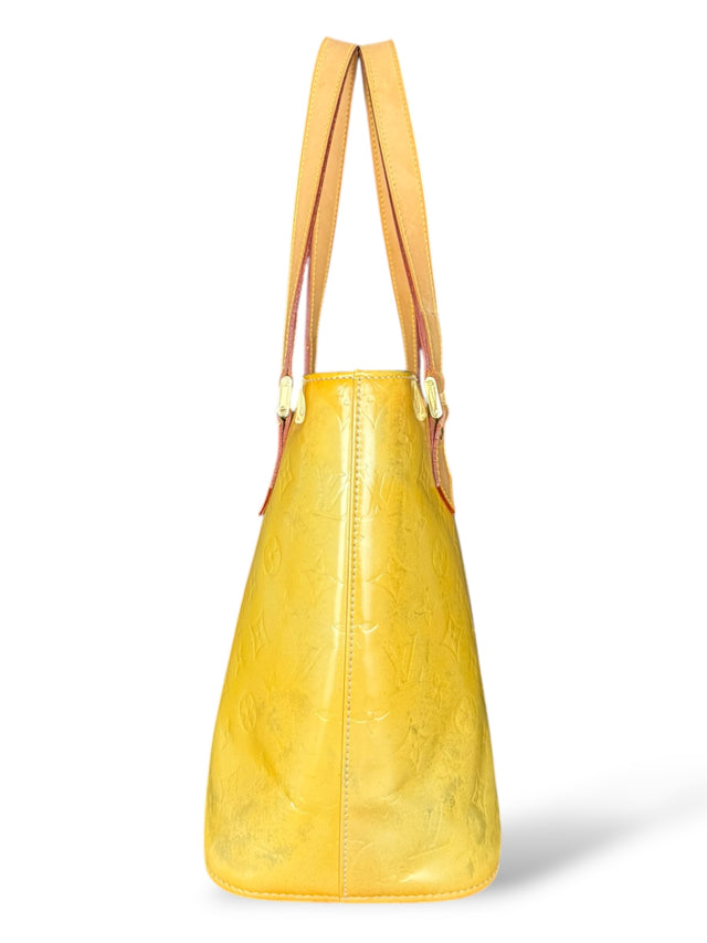 Louis Vuitton Houston Handtasche Vernis Monogram Gelb