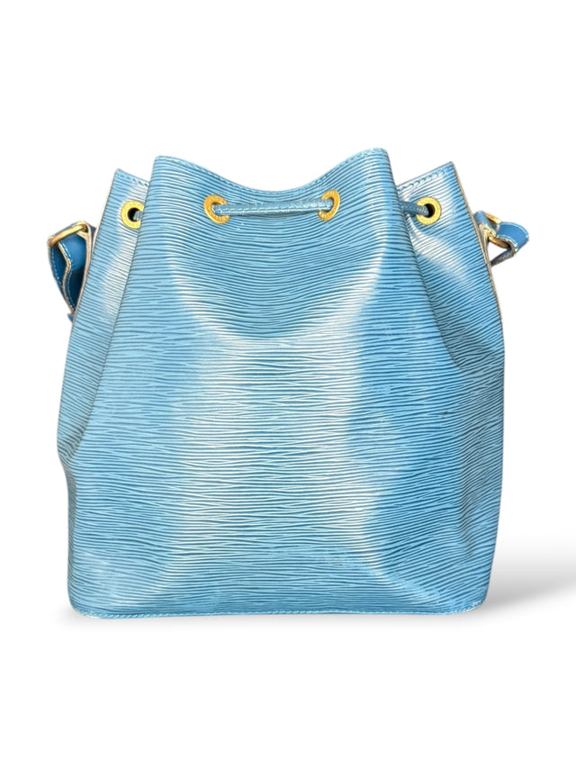 Louis Vuitton Sac Noe Petit Handtasche Epi Leder Blau