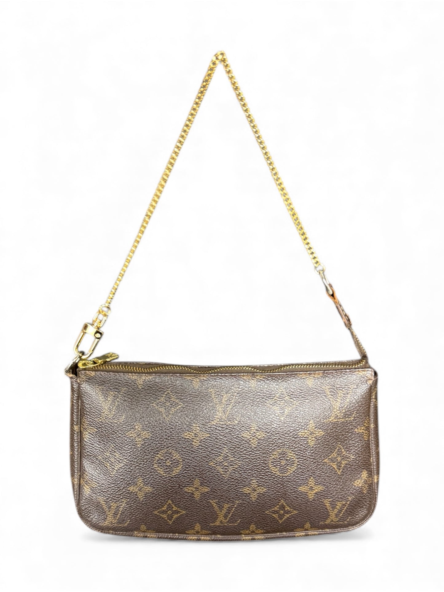 Louis Vuitton Pochette Accessoires Handtasche Monogram Braun